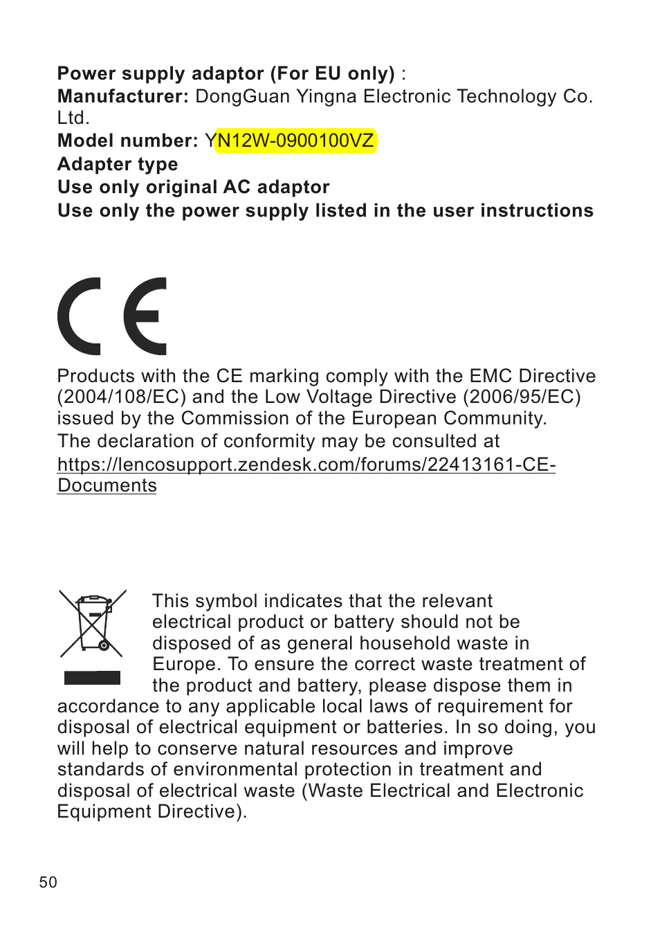 Lenco CR-2003 User Manual | Page 50 / 52