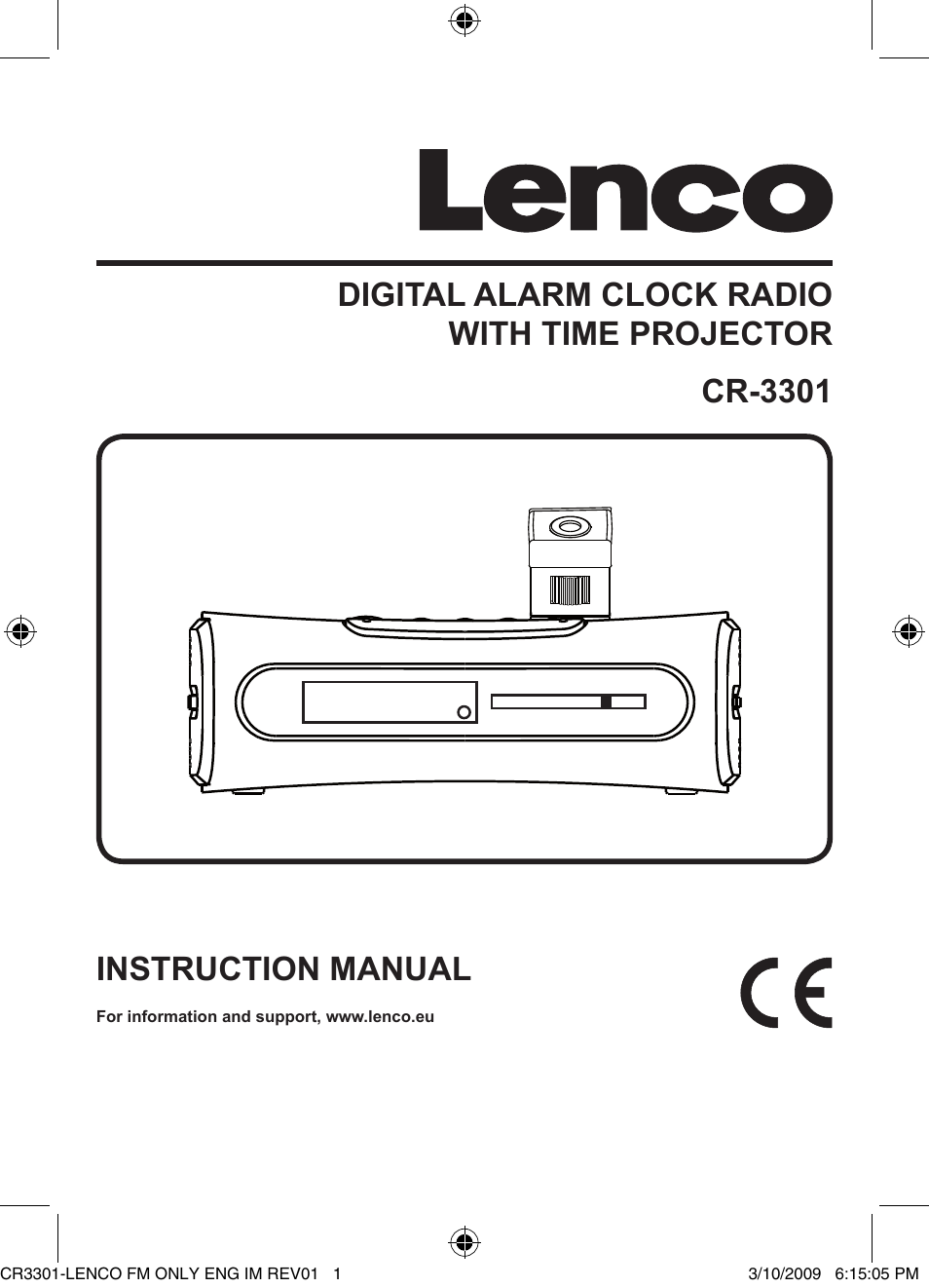 Lenco CR-3301 User Manual | 4 pages