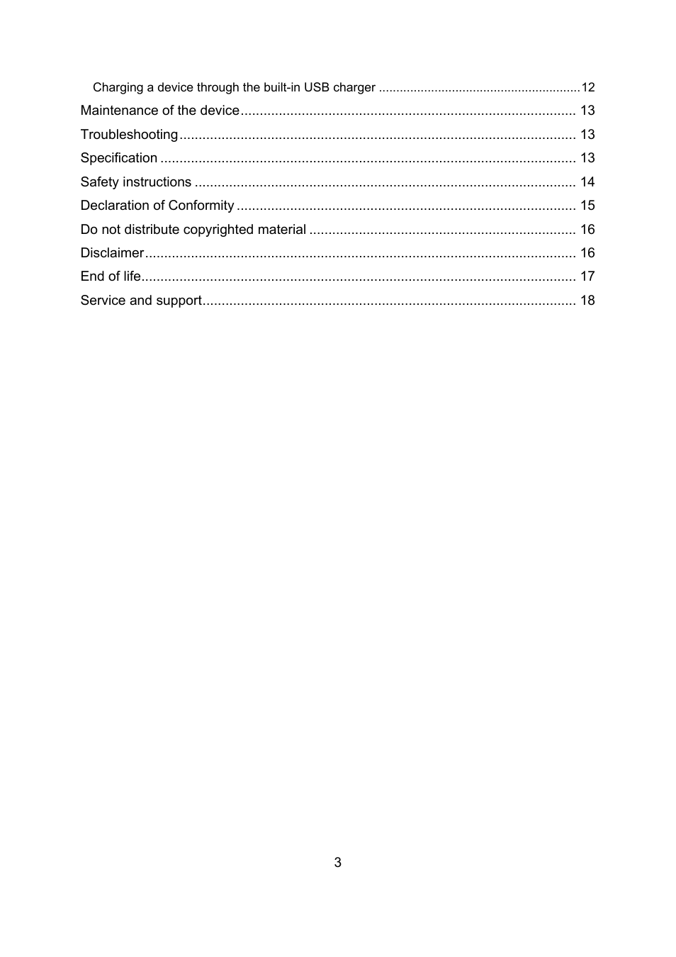 Lenco CR-3306 BT User Manual | Page 3 / 19