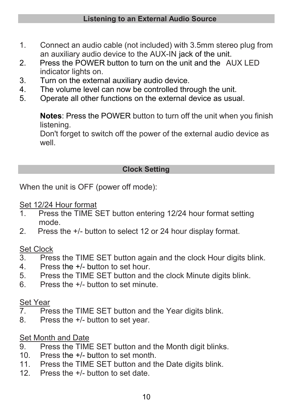 Lenco CR-335 User Manual | Page 10 / 86