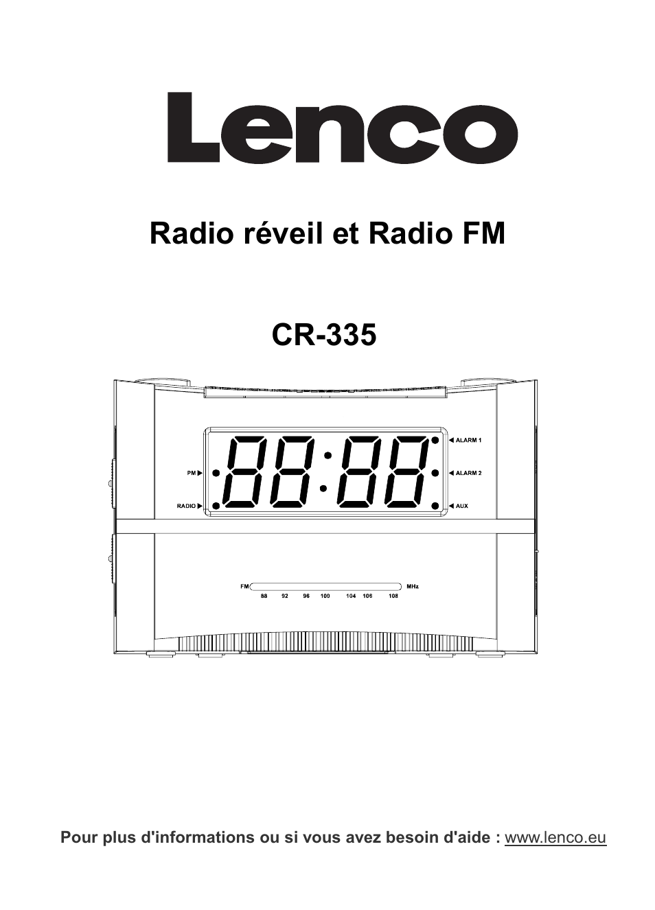 Radio réveil et radio fm cr-335 | Lenco CR-335 User Manual | Page 52 / 86