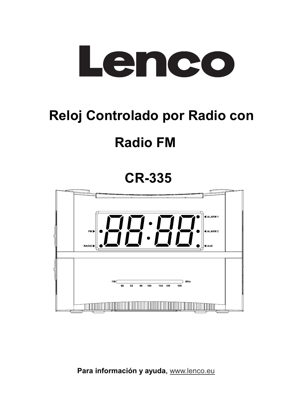 Reloj controlado por radio con radio fm cr-335 | Lenco CR-335 User Manual | Page 69 / 86