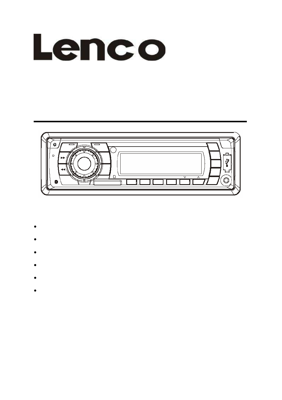Cs-321 owner’s manual, Mobile audio system | Lenco CS-321 User Manual | Page 15 / 90