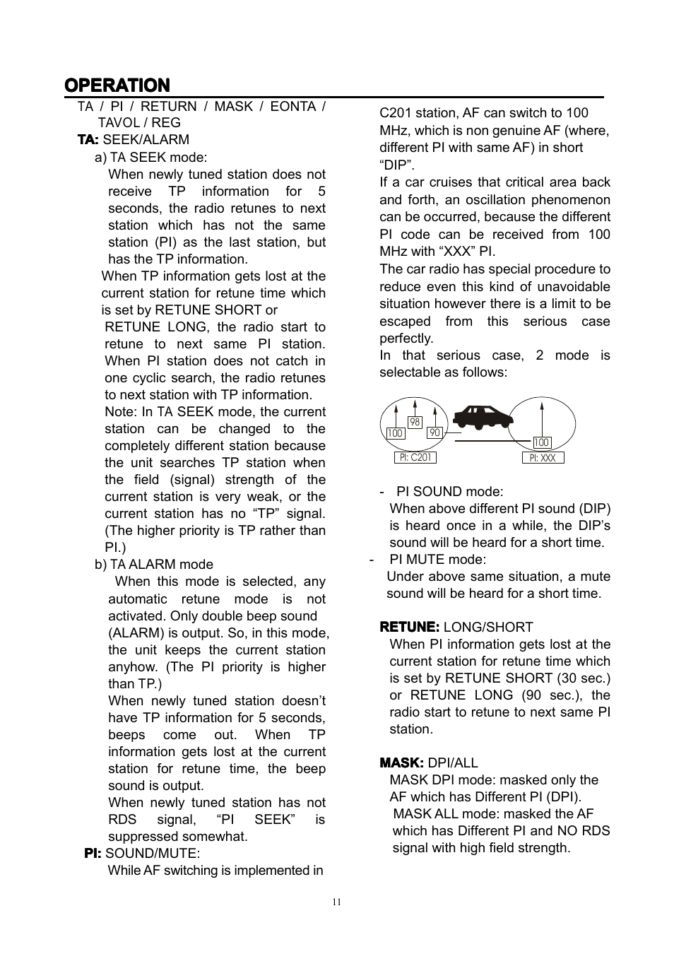 Operation | Lenco CS-351 BT User Manual | Page 12 / 111