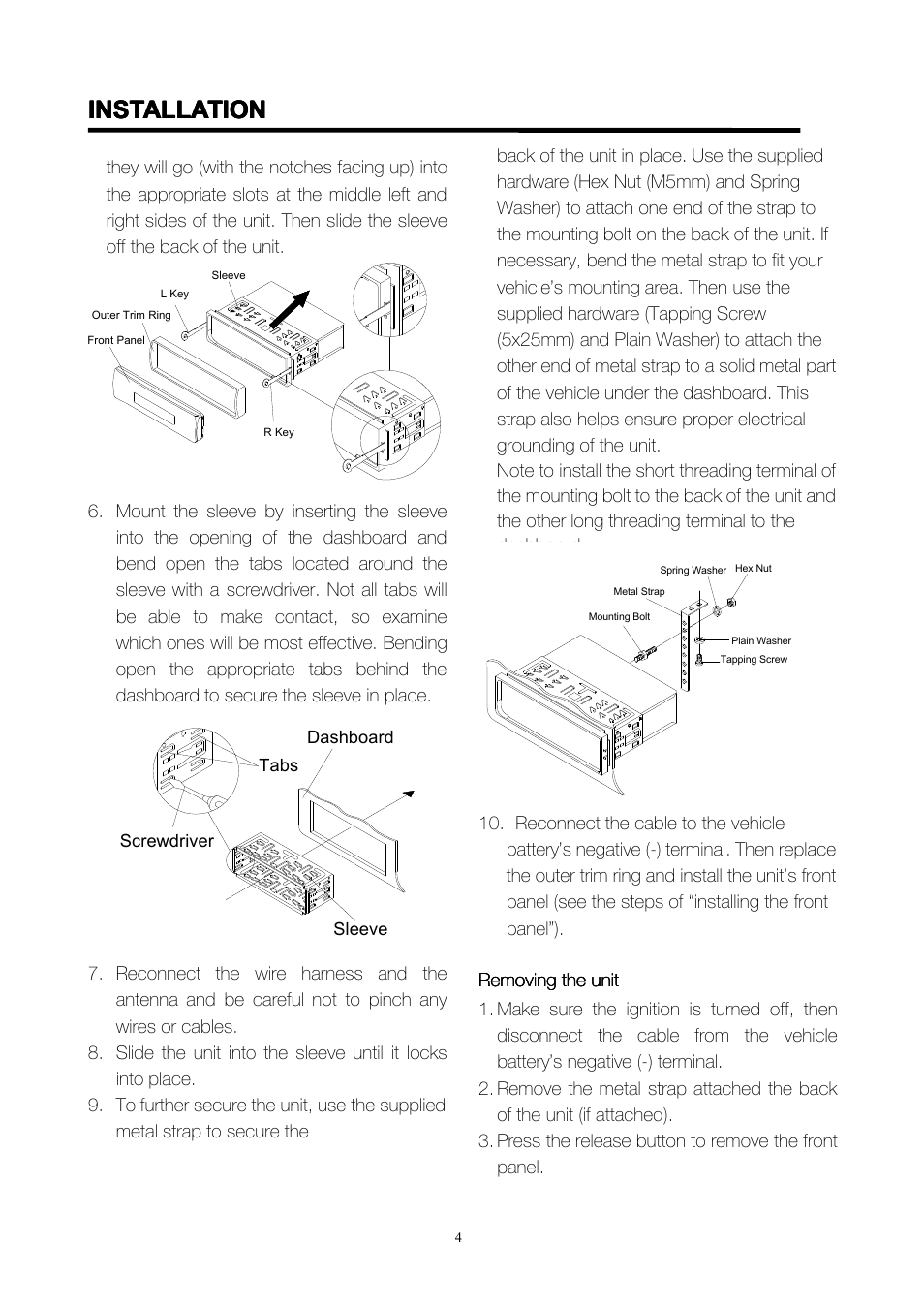 Installation | Lenco CS-351 BT User Manual | Page 5 / 111