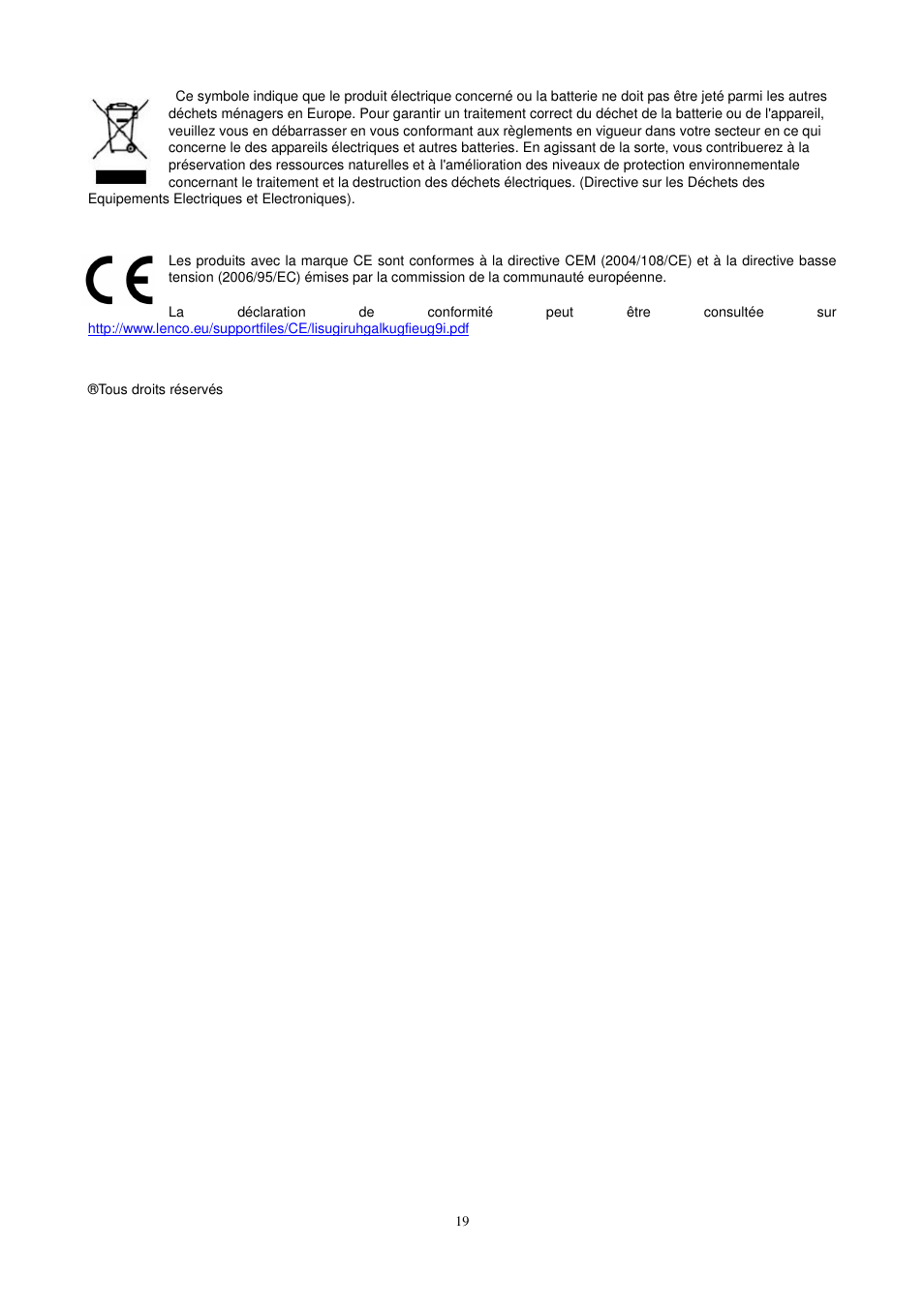Lenco CS-410 User Manual | Page 20 / 34