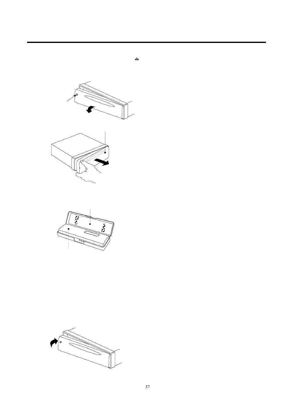 Handhabung der abnehmbaren fronteinheit | Lenco CS-420 User Manual | Page 37 / 80