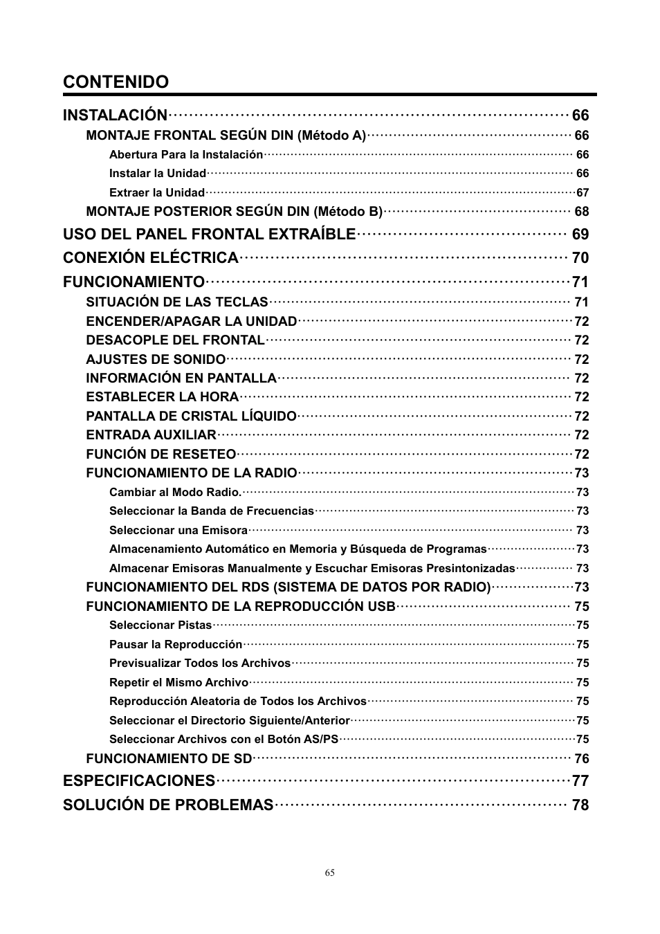 Lenco CS-420 User Manual | Page 65 / 80