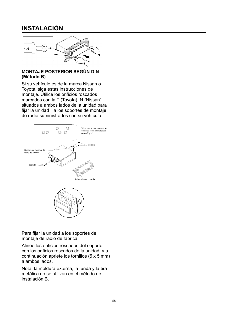 Instalación | Lenco CS-420 User Manual | Page 68 / 80