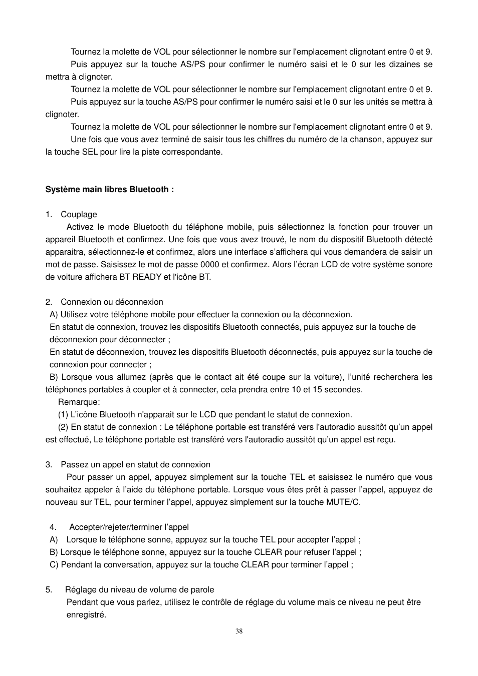 Lenco CS-430 BT User Manual | Page 39 / 71
