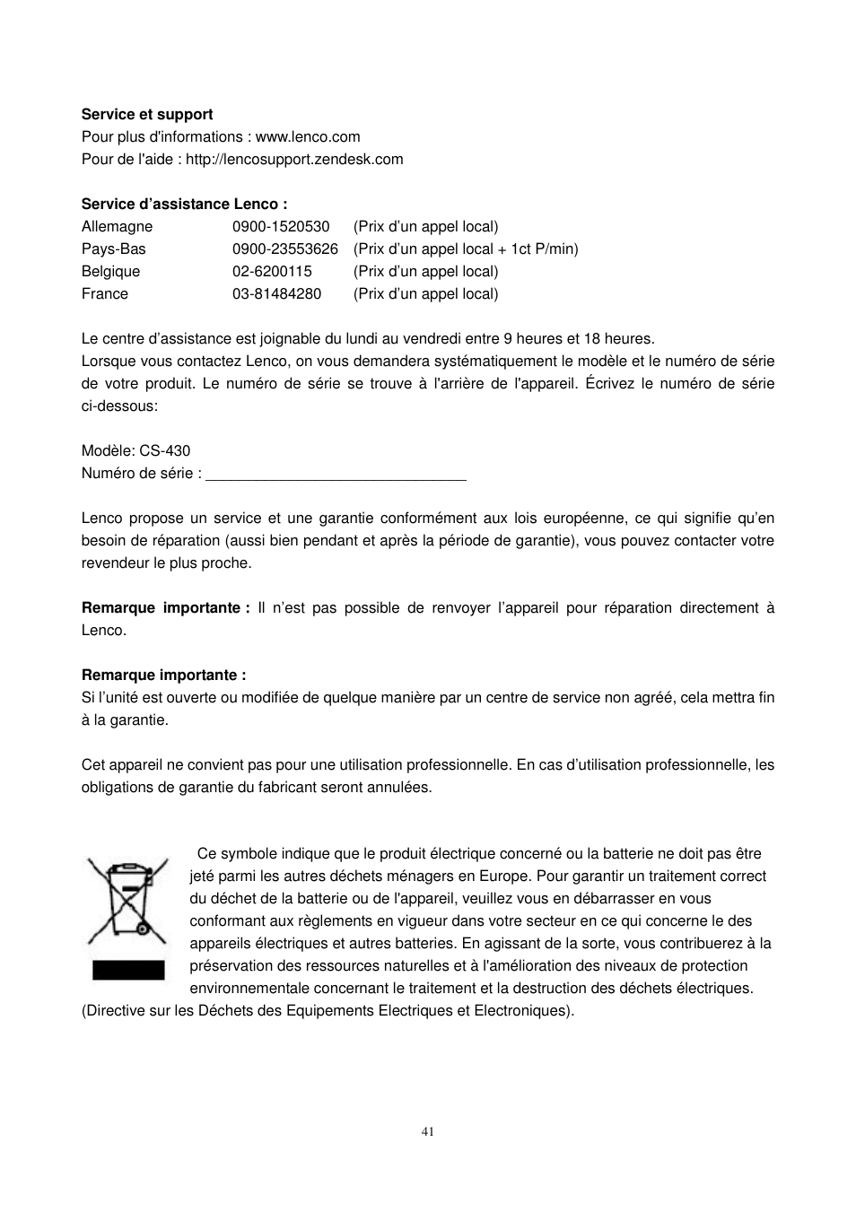 Lenco CS-430 BT User Manual | Page 42 / 71