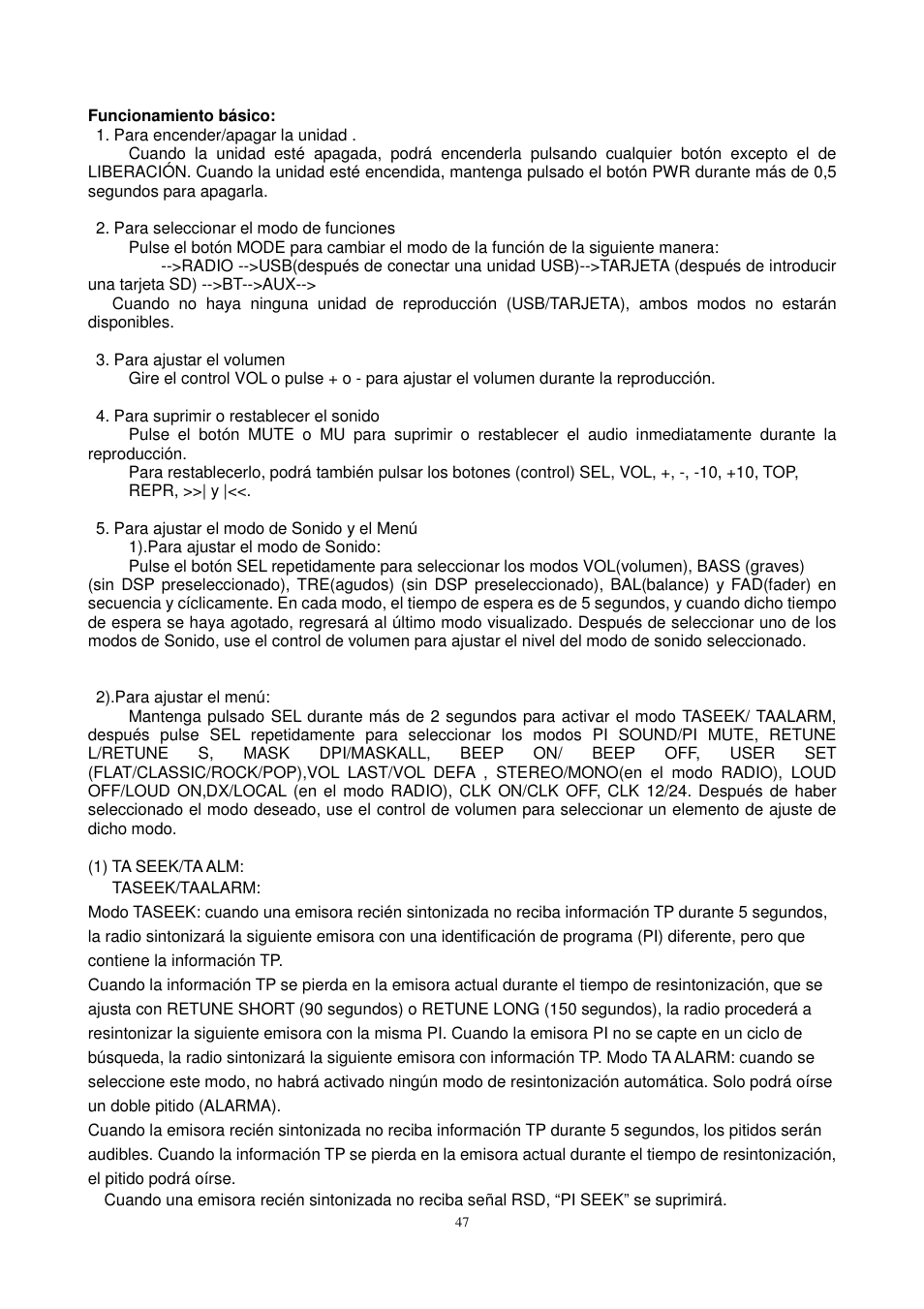 Lenco CS-430 BT User Manual | Page 48 / 71