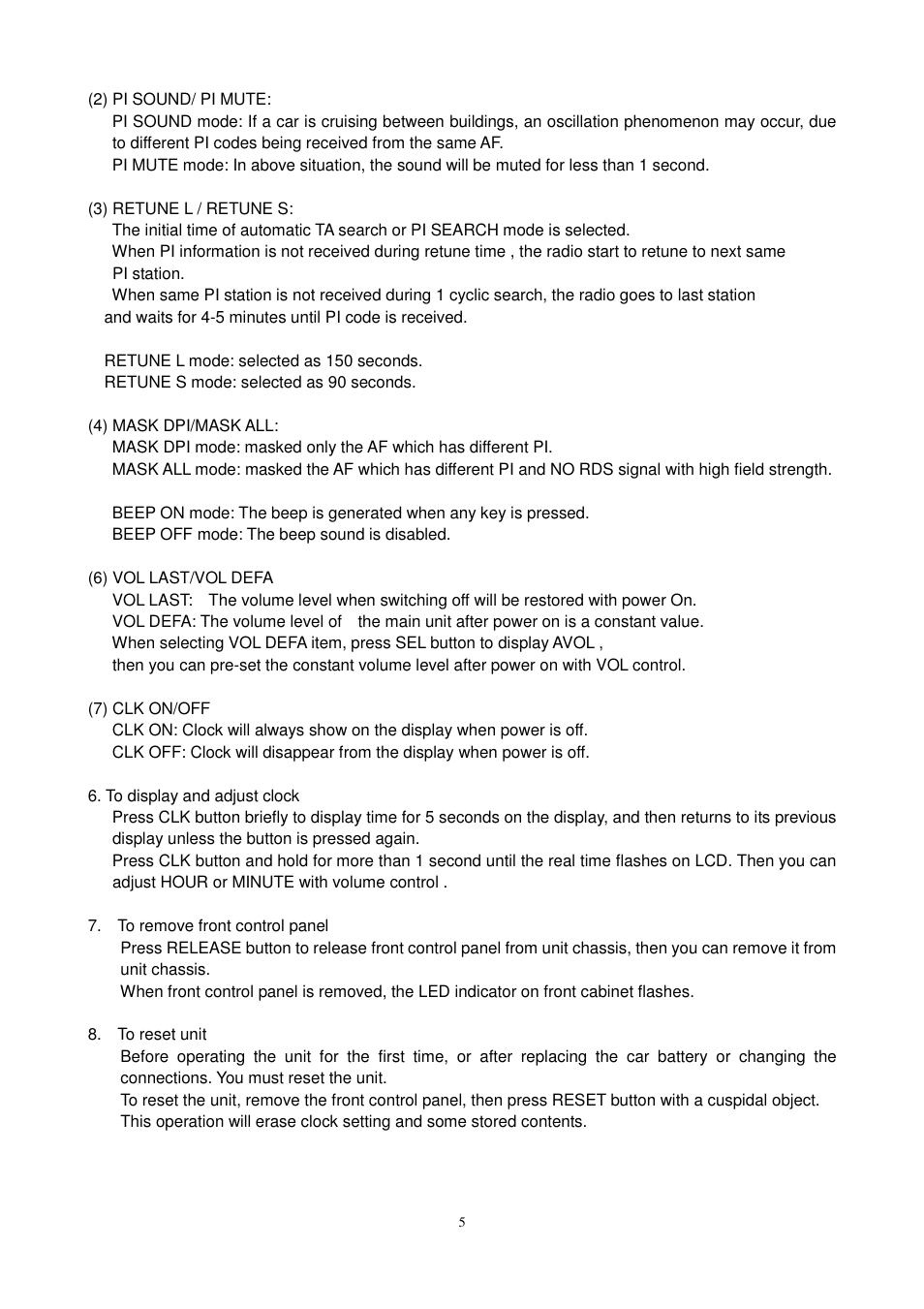 Lenco CS-430 BT User Manual | Page 6 / 71