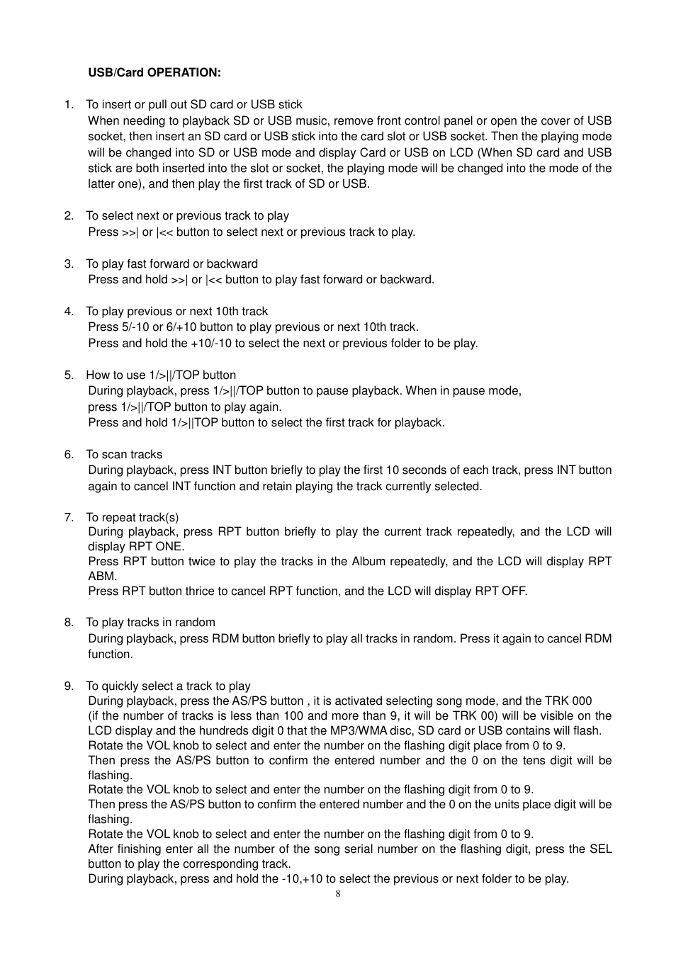 Lenco CS-430 BT User Manual | Page 9 / 71