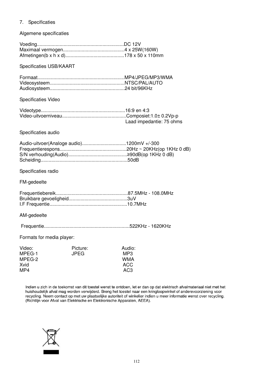 Lenco CS-440 BT User Manual | Page 113 / 113