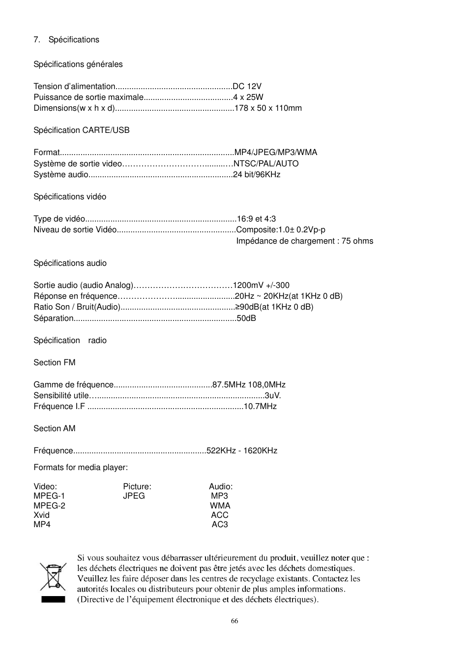 Lenco CS-440 BT User Manual | Page 67 / 113