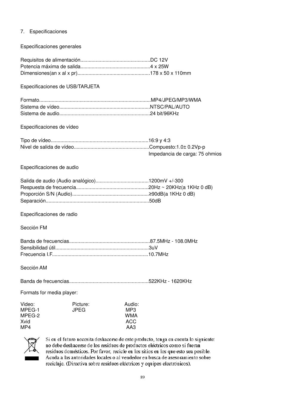 Lenco CS-440 BT User Manual | Page 90 / 113