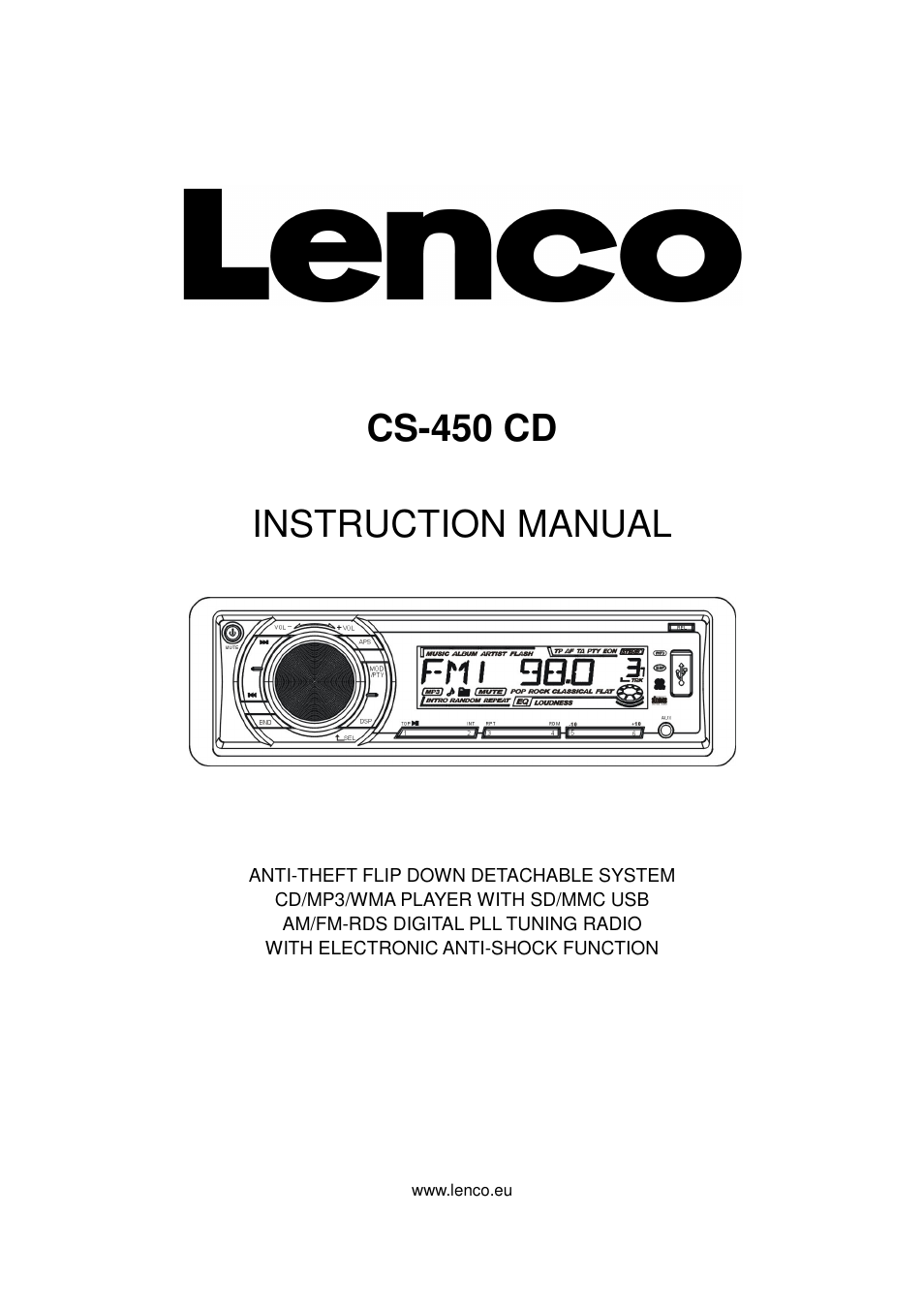 Lenco CS-450 CD User Manual | 62 pages