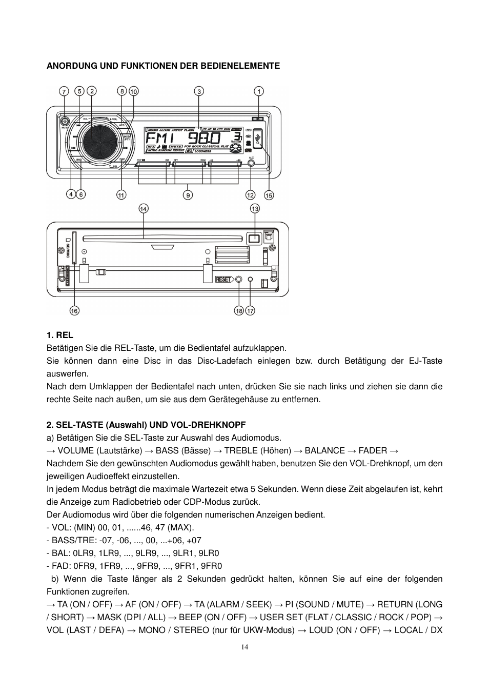 Lenco CS-450 CD User Manual | Page 15 / 62