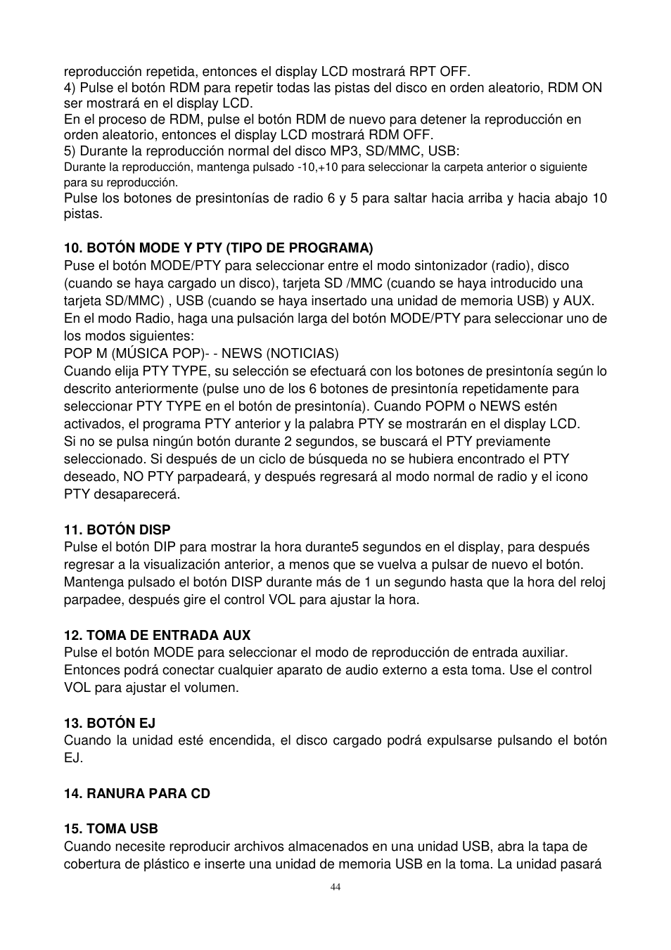 Lenco CS-450 CD User Manual | Page 45 / 62