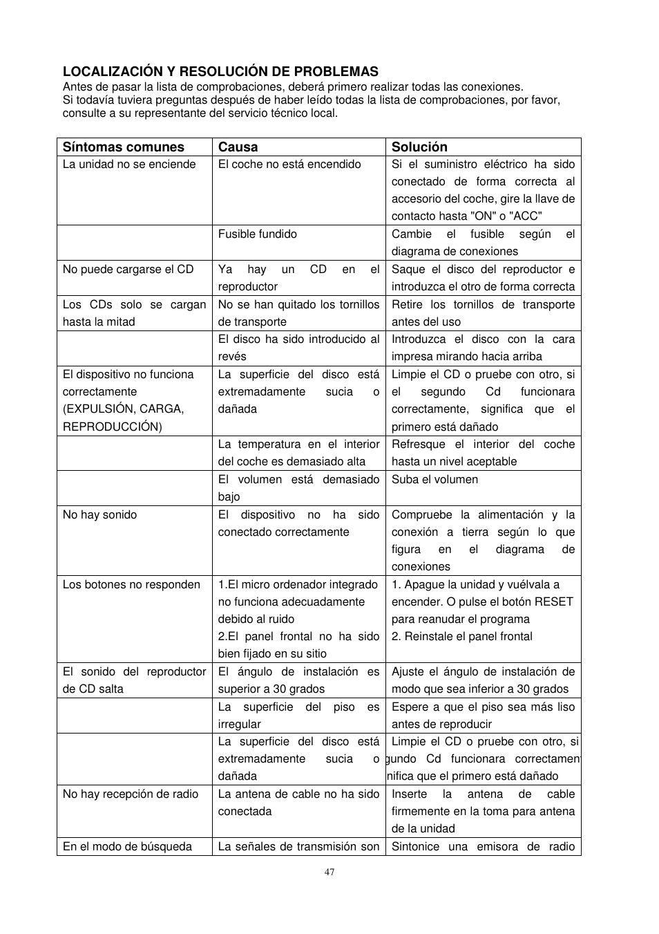 Lenco CS-450 CD User Manual | Page 48 / 62