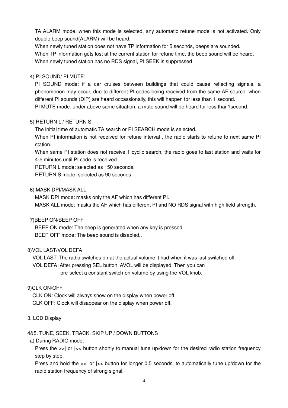 Lenco CS-450 CD User Manual | Page 5 / 62