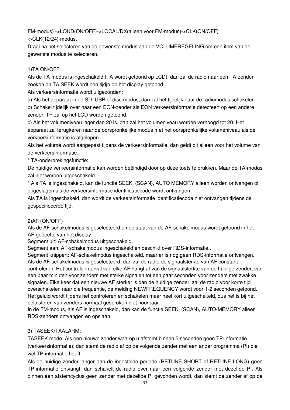 Lenco CS-450 CD User Manual | Page 54 / 62