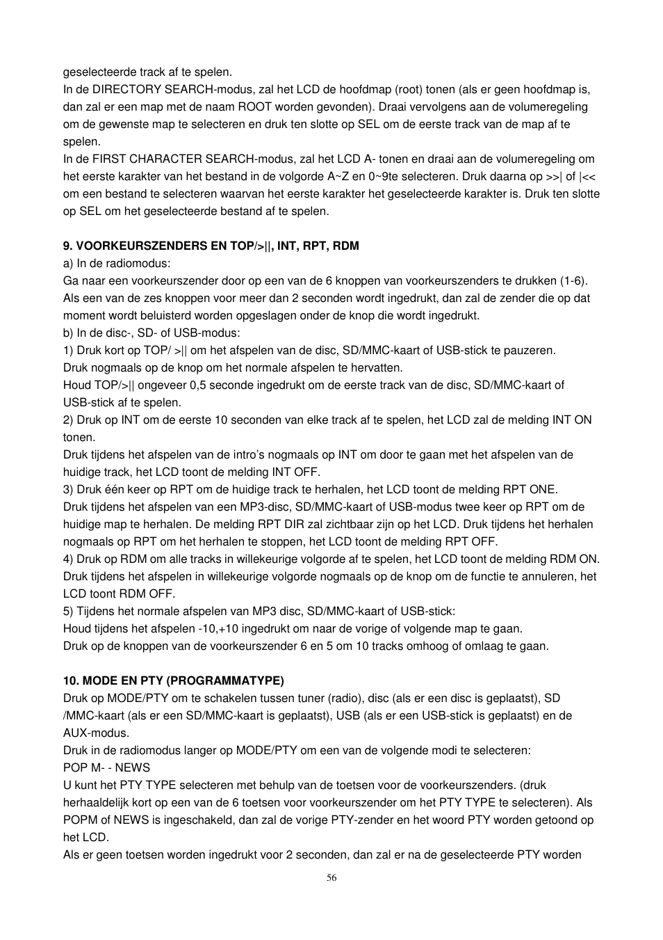 Lenco CS-450 CD User Manual | Page 57 / 62