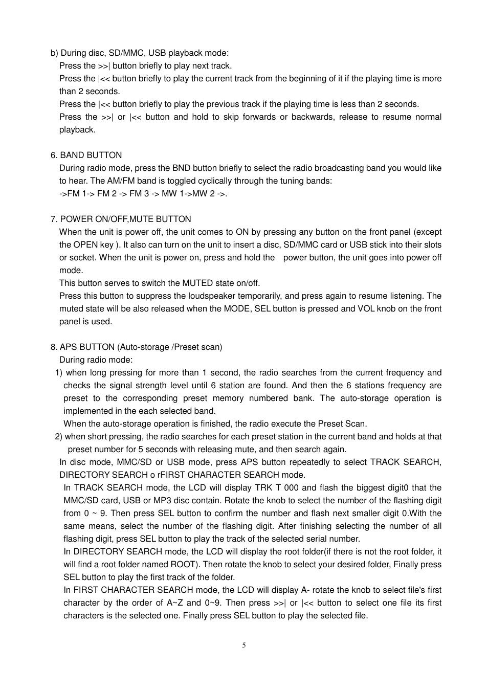 Lenco CS-450 CD User Manual | Page 6 / 62
