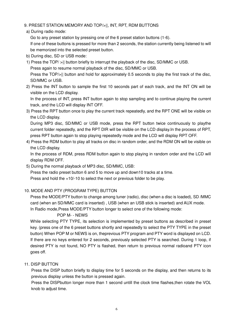 Lenco CS-450 CD User Manual | Page 7 / 62