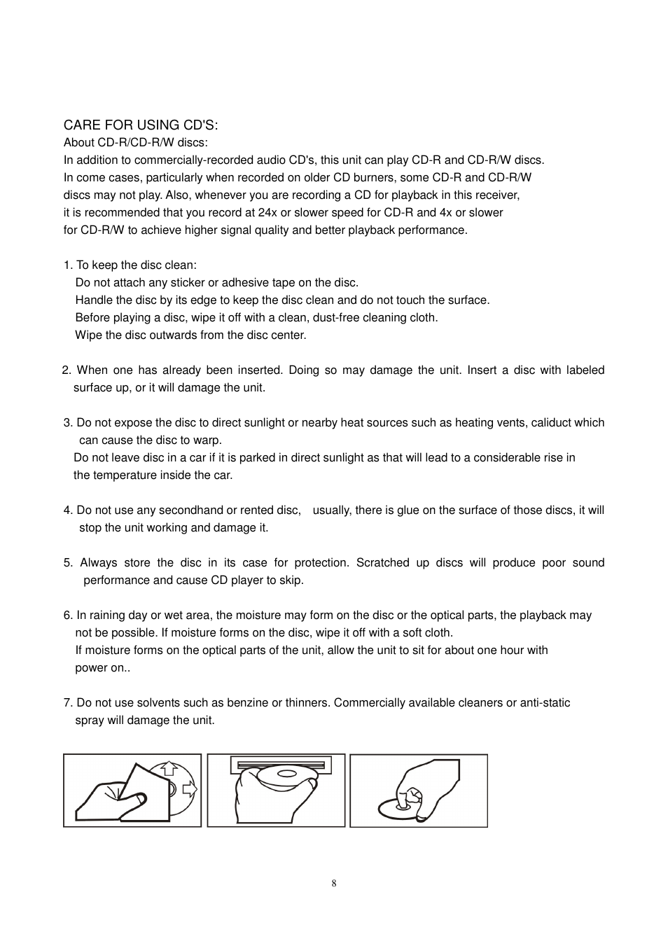 Lenco CS-450 CD User Manual | Page 9 / 62