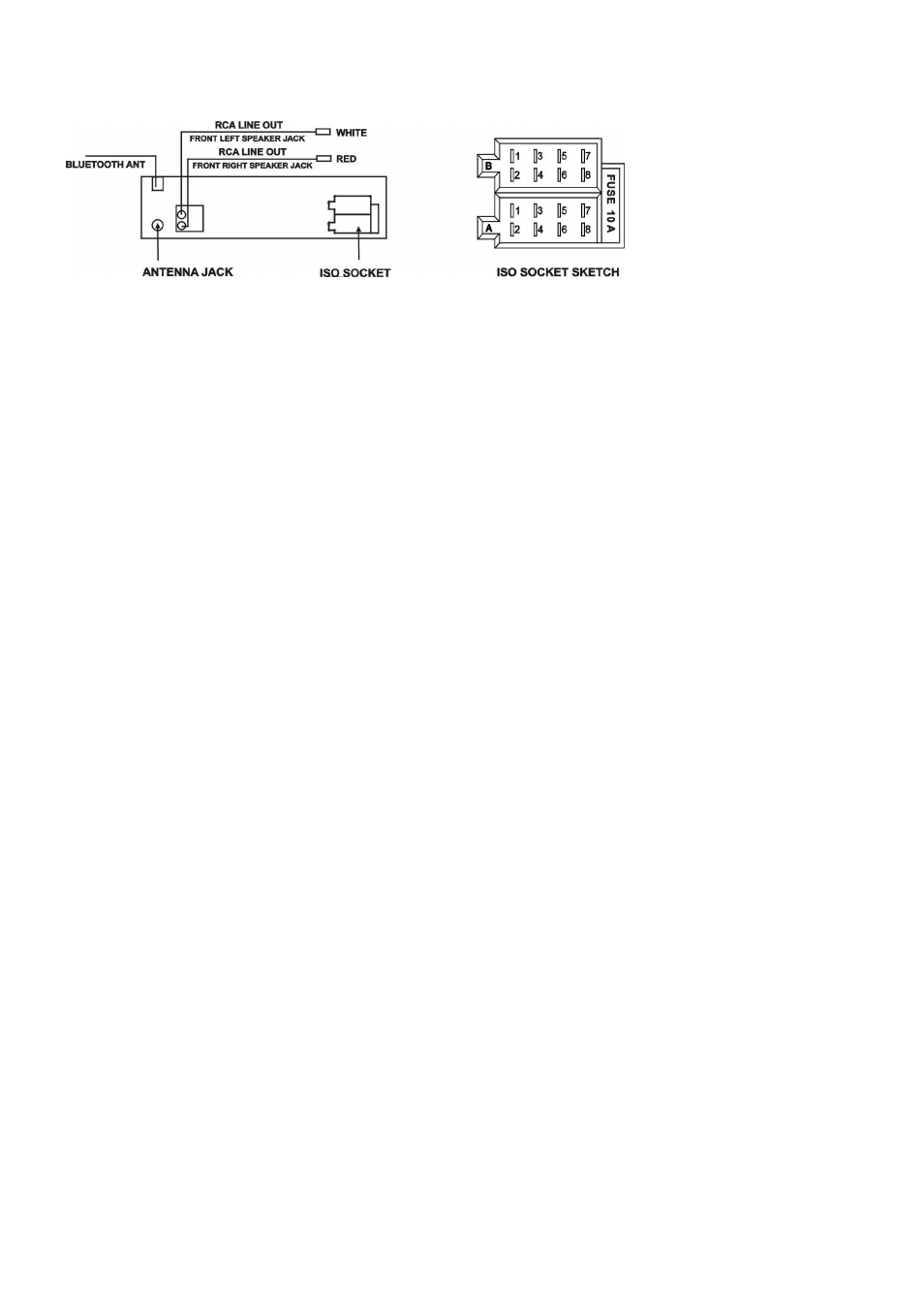 Wires connection | Lenco CS-455 BT User Manual | Page 10 / 75