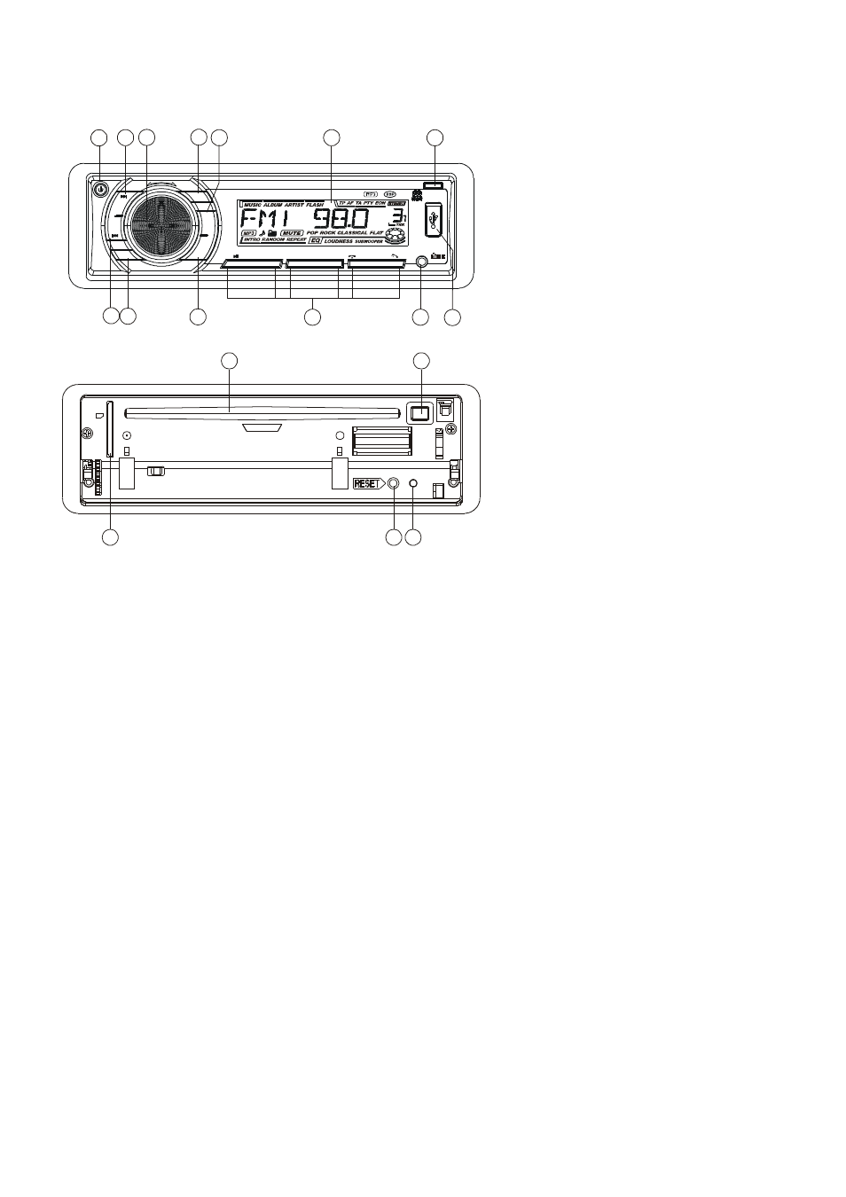 Anordung und funktionen der bedienelemente | Lenco CS-455 BT User Manual | Page 17 / 75