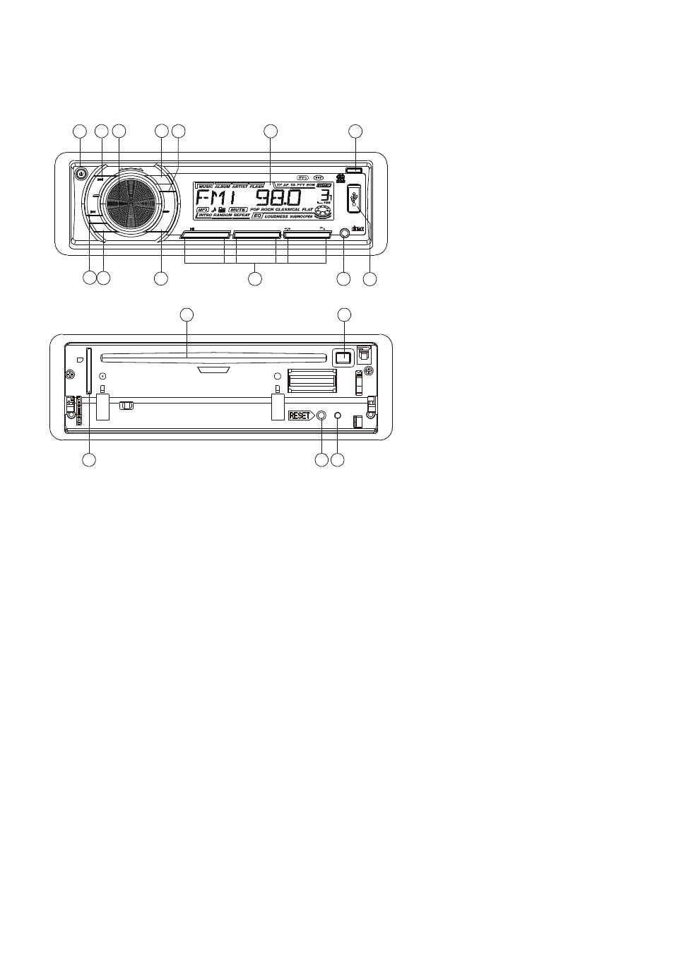 Location and function of controls, Com pact di gital audio | Lenco CS-455 BT User Manual | Page 3 / 75