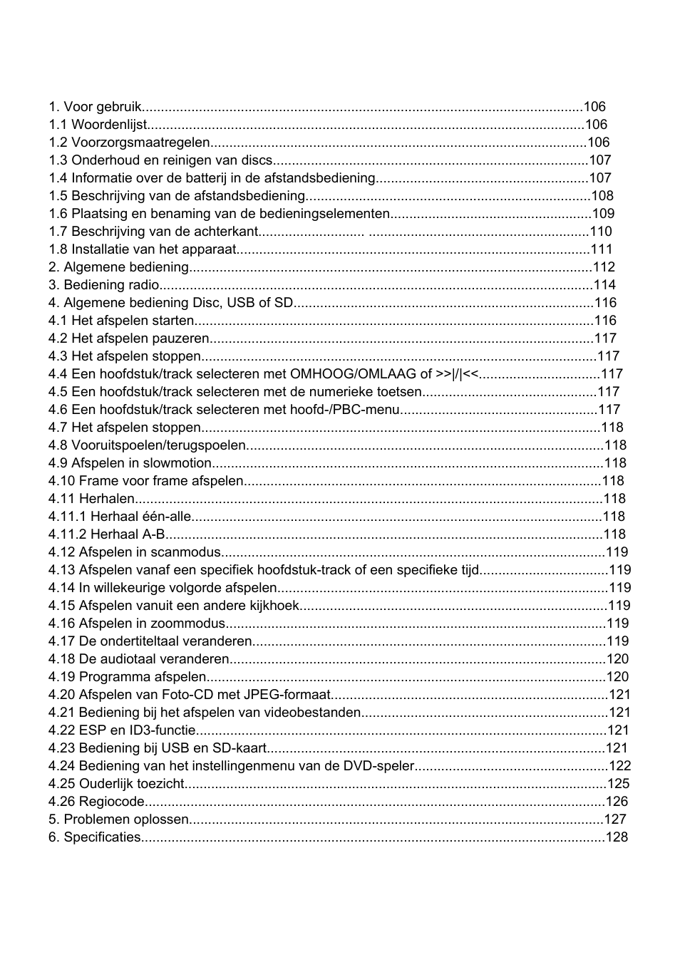 Lenco CS-460 User Manual | Page 106 / 129