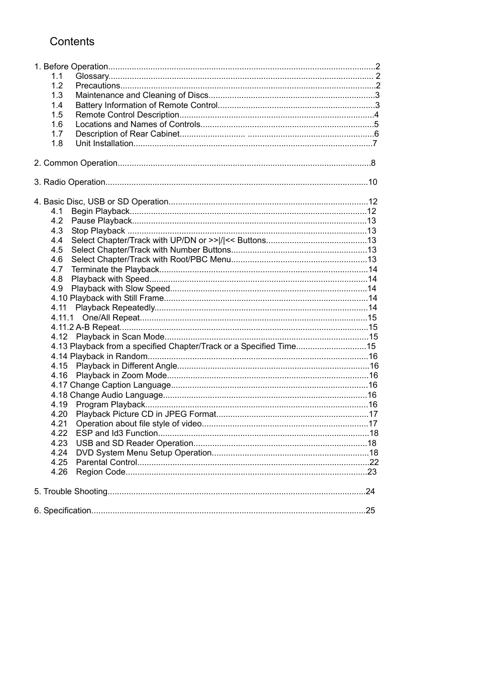 Lenco CS-460 User Manual | Page 2 / 129