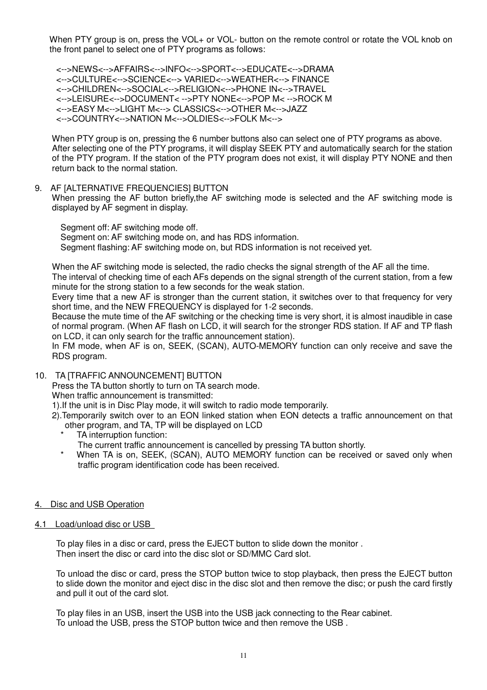 Lenco CS-470 DVD User Manual | Page 12 / 141