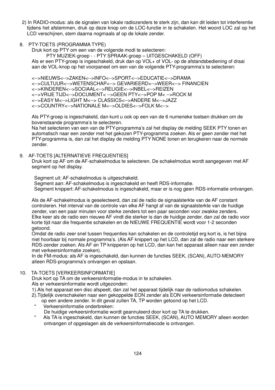 Lenco CS-470 DVD User Manual | Page 125 / 141