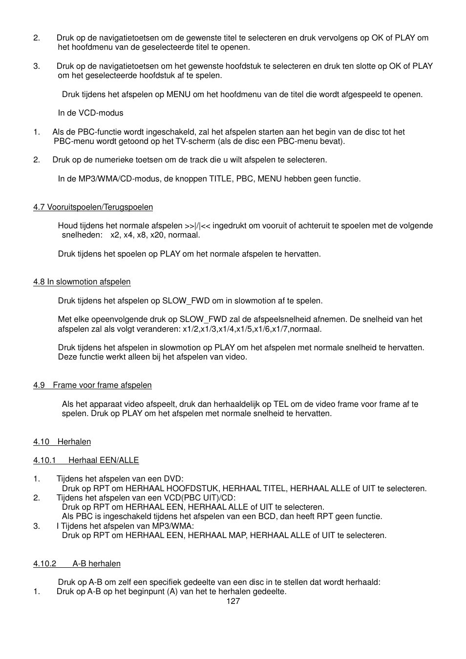 Lenco CS-470 DVD User Manual | Page 128 / 141