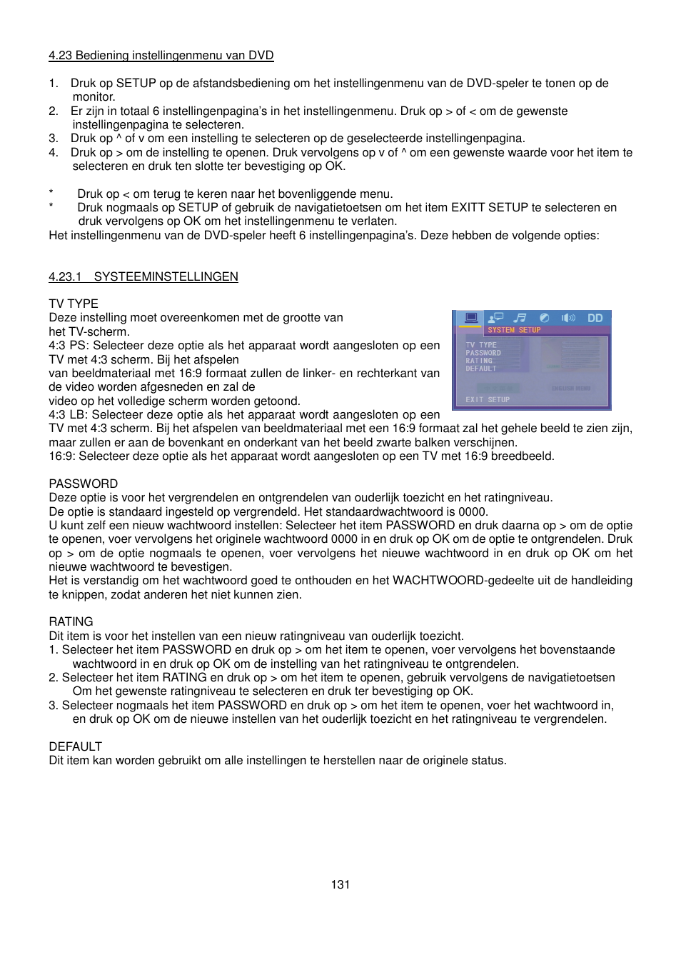 Lenco CS-470 DVD User Manual | Page 132 / 141