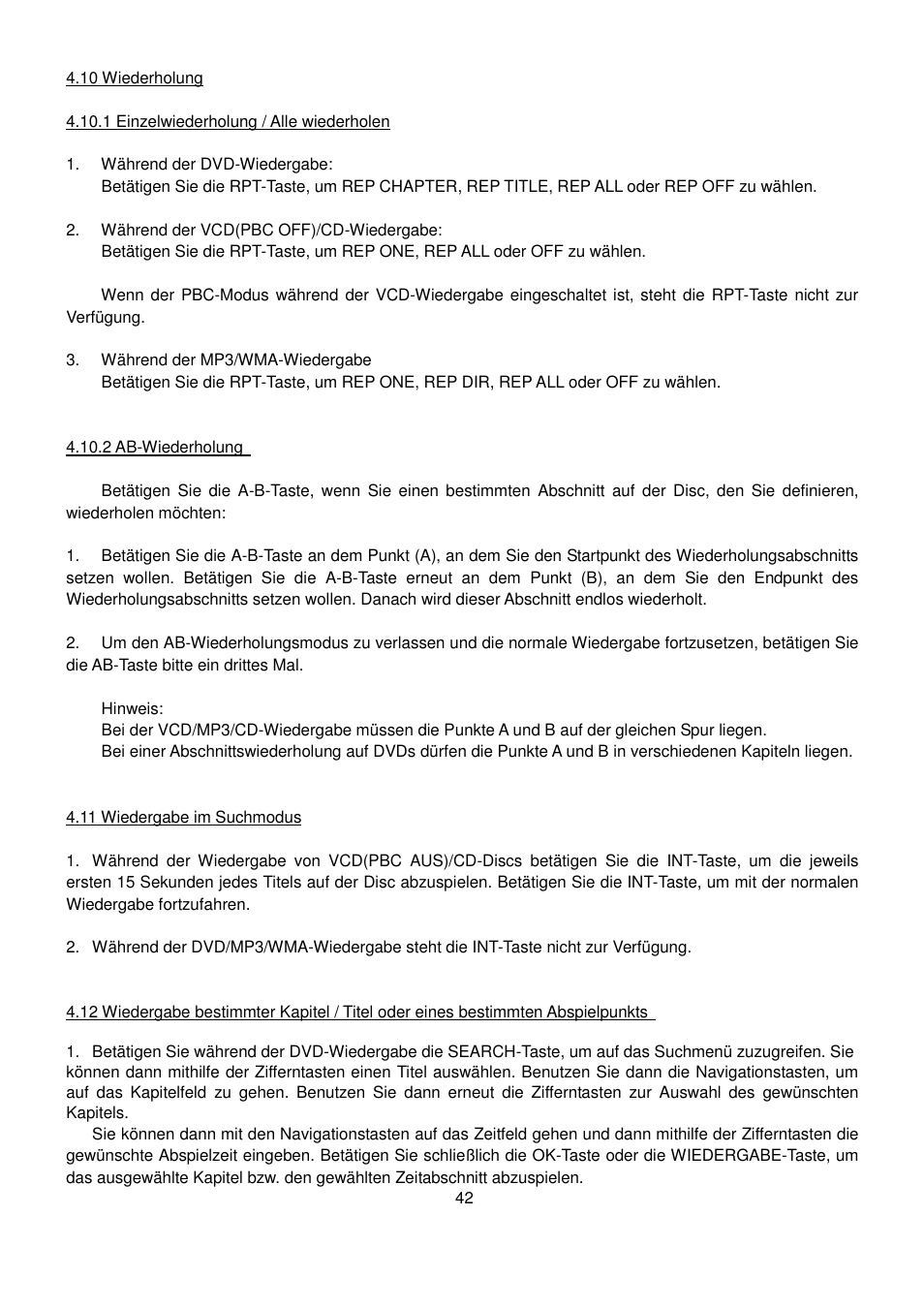 Lenco CS-470 DVD User Manual | Page 43 / 141