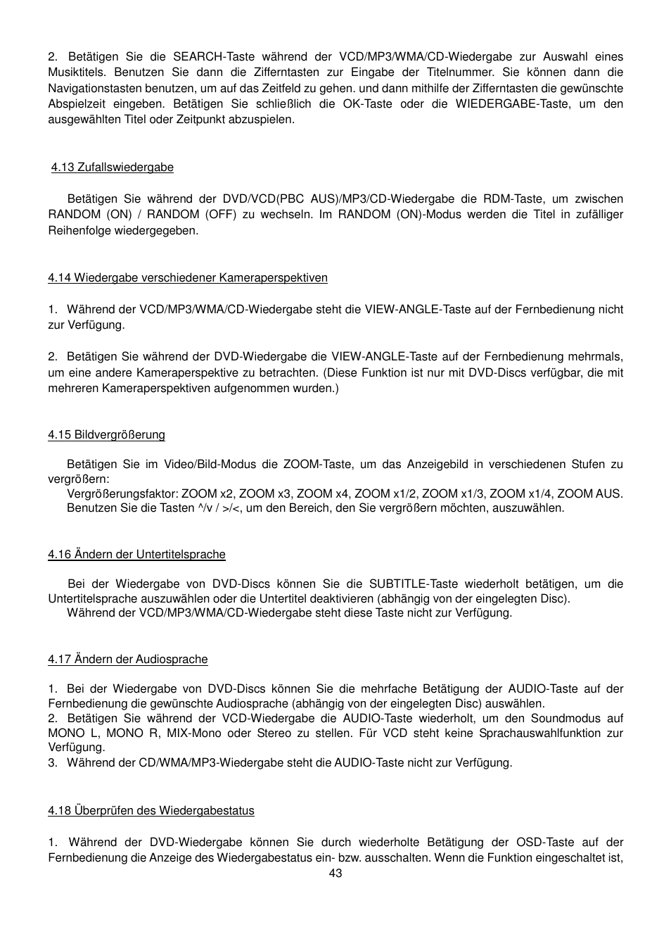 Lenco CS-470 DVD User Manual | Page 44 / 141