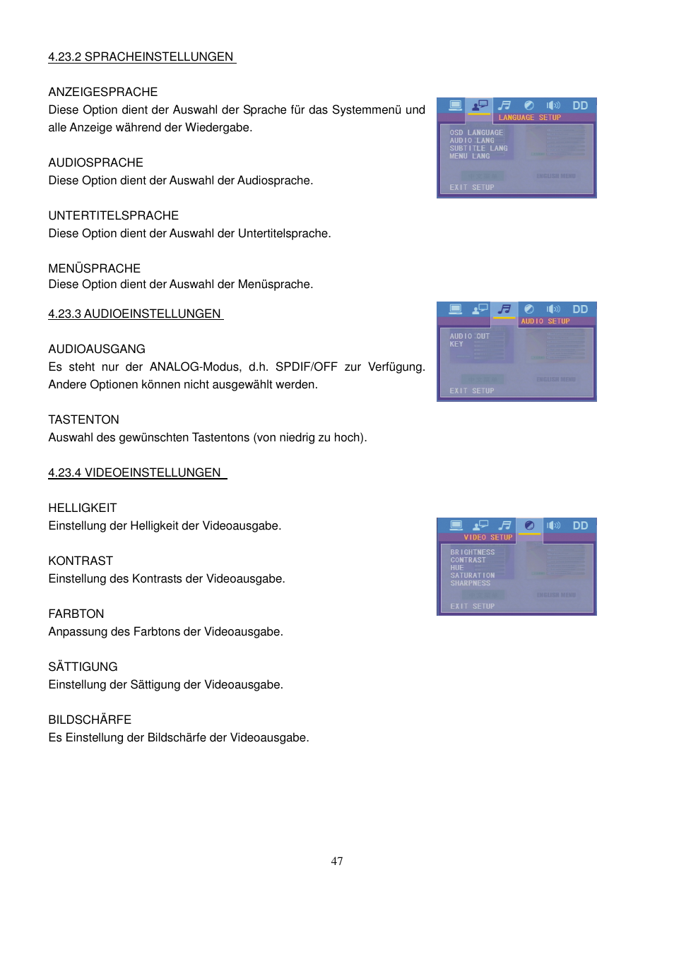 Lenco CS-470 DVD User Manual | Page 48 / 141