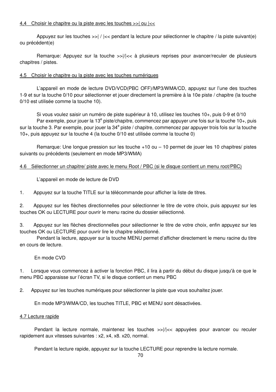 Lenco CS-470 DVD User Manual | Page 71 / 141