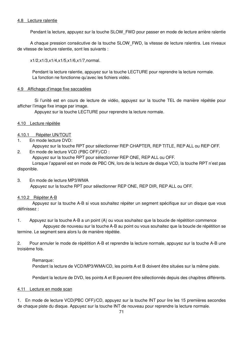 Lenco CS-470 DVD User Manual | Page 72 / 141