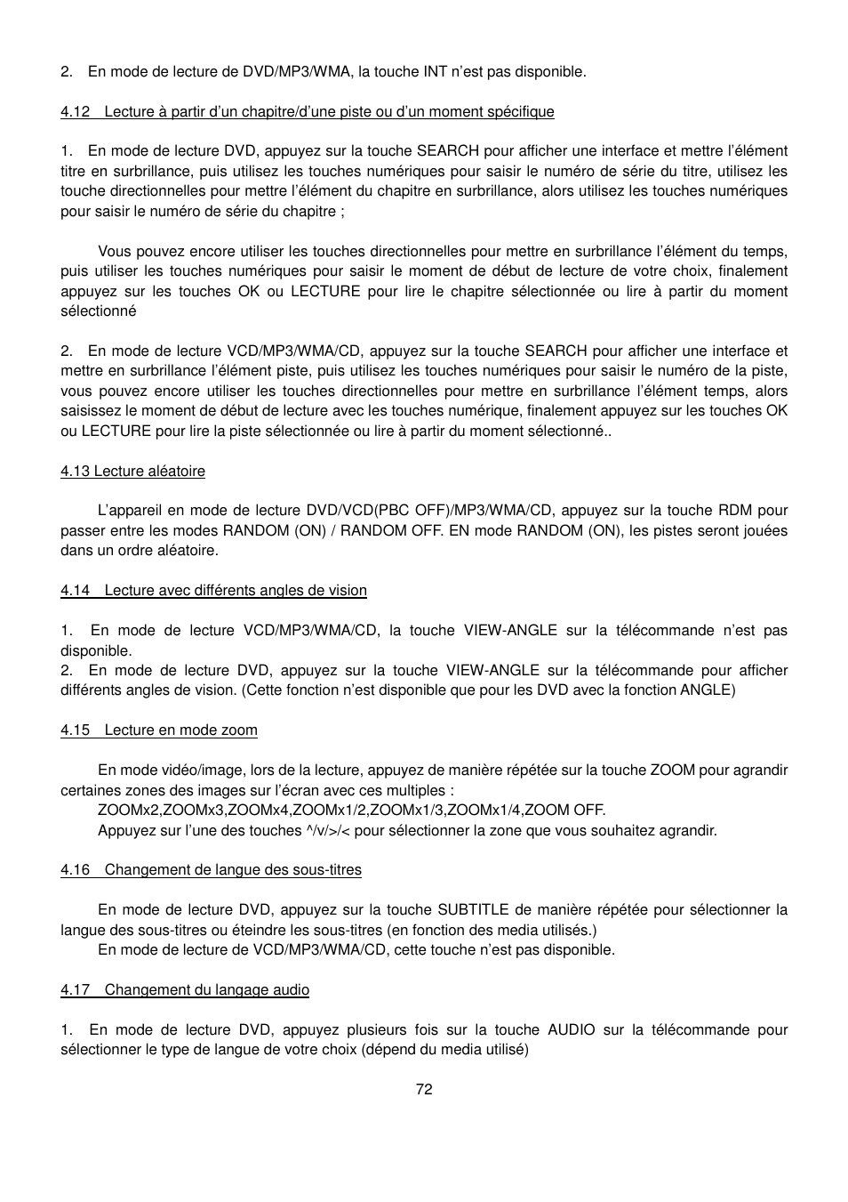Lenco CS-470 DVD User Manual | Page 73 / 141
