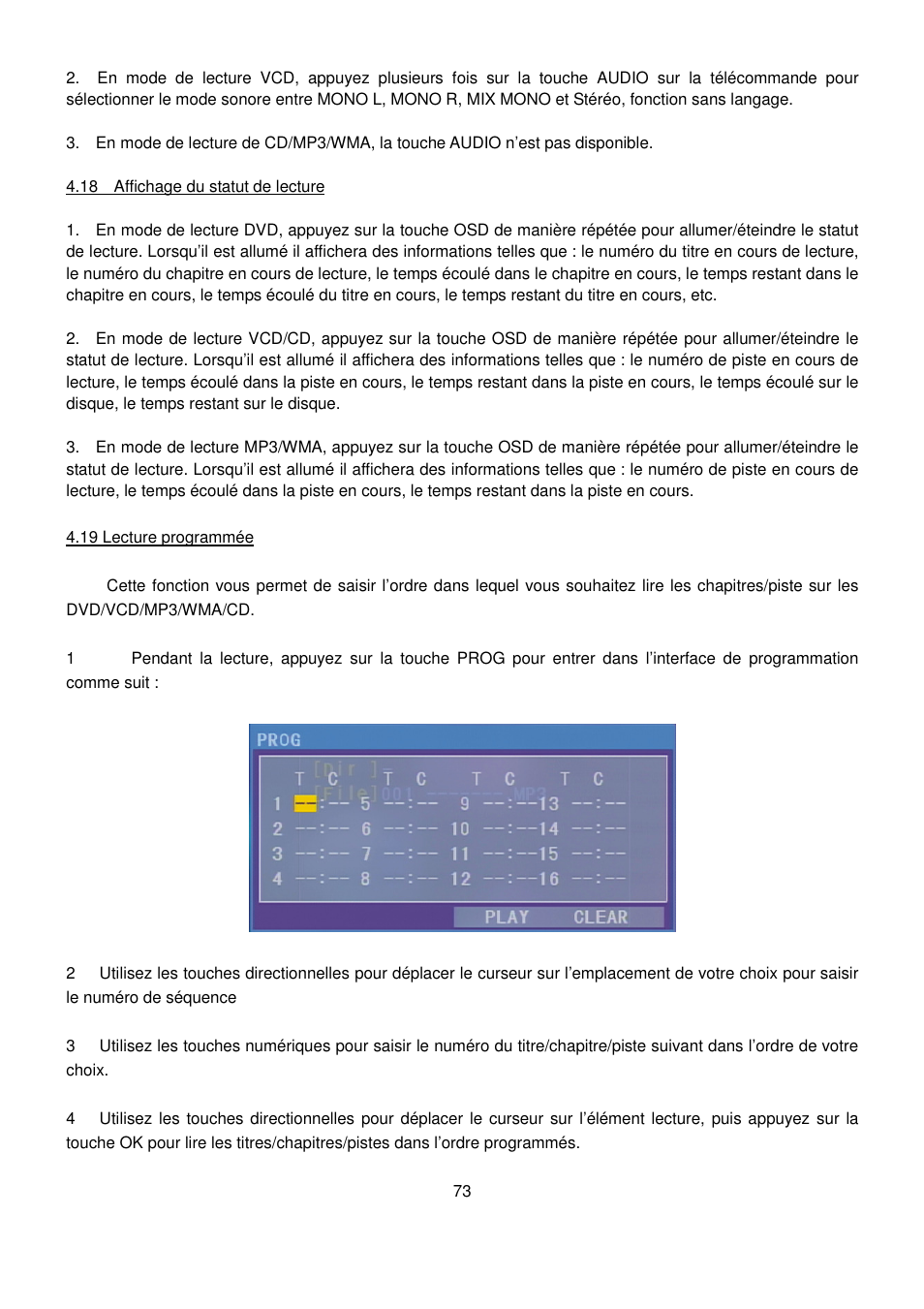 Lenco CS-470 DVD User Manual | Page 74 / 141