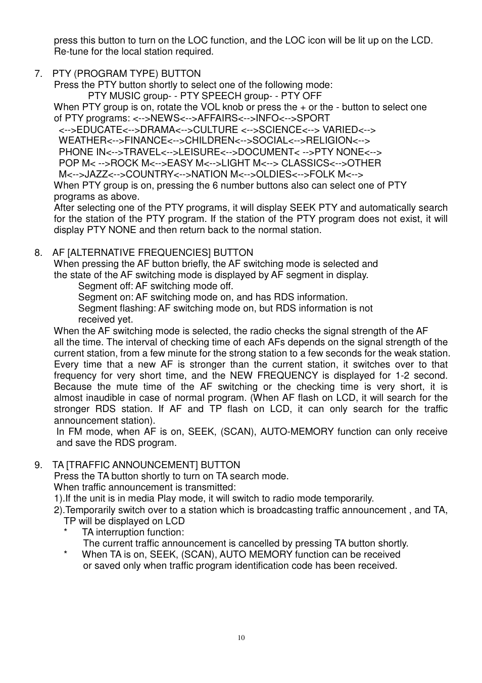 Lenco CS-472 User Manual | Page 11 / 108