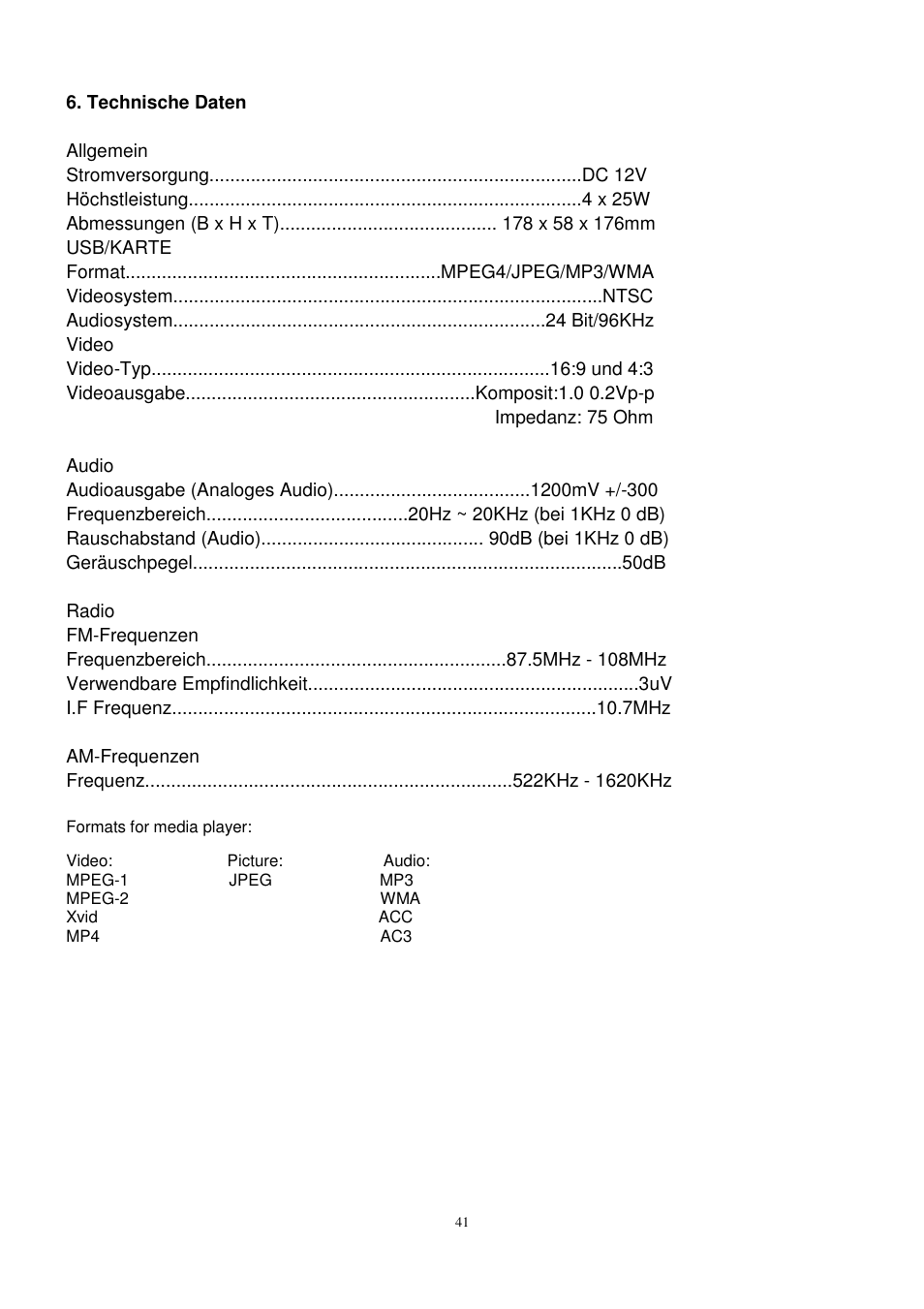 Lenco CS-472 User Manual | Page 42 / 108