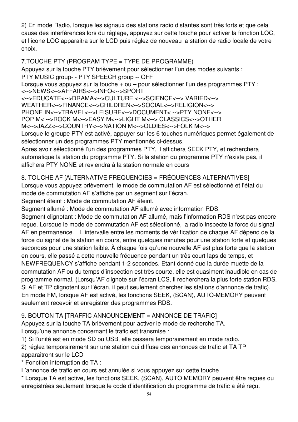 Lenco CS-472 User Manual | Page 55 / 108